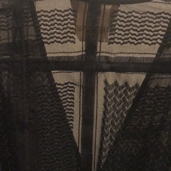 The Jetset Diaries Black Lace Up Frayed Romper S - Picture 6 of 8